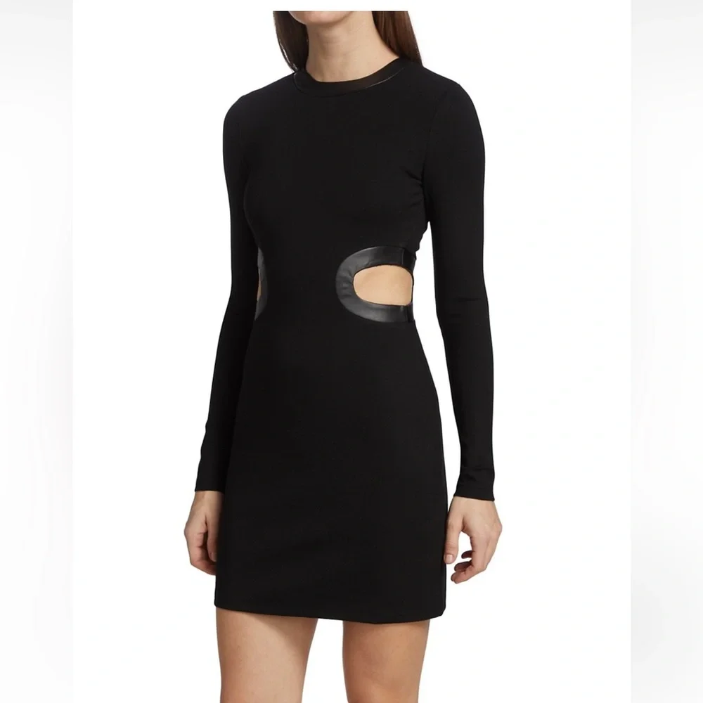 NWOT STAUD Dolce Cut-Out Minidress in Black SZ M